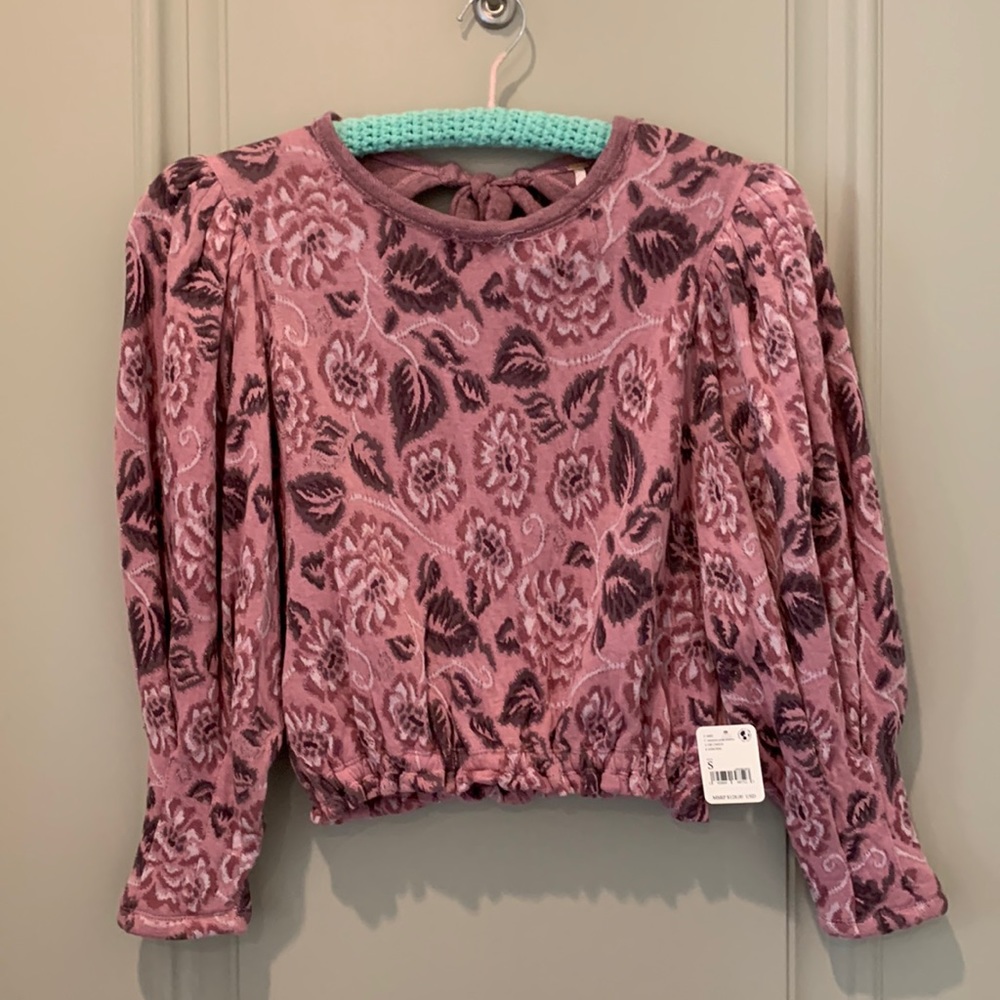 Free People Smocked Pink No Ordinary Top